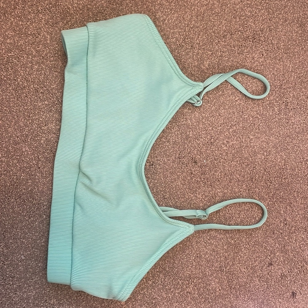 garage turquoise bikini top